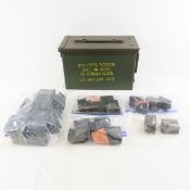 50+ M1 Garand Clips in 5.56 MM Ammo Box