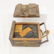 180 Ball Cartridges in Sealed can in Wood Crate