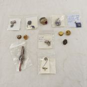 Sterling sweetheart pins, ring & more