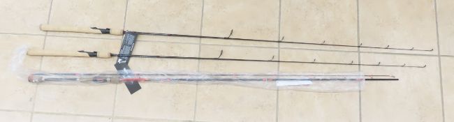 2 Shimano Scimitar & 1 Favorite Brush Dobber Rod
