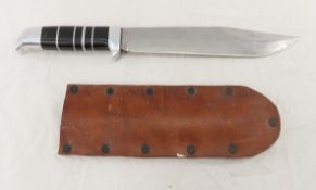 Unmarked Bowie Knife with Scabbard