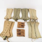 6 Pair WW2 Leggings and Braces