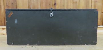 US Military Wood Trunk with Insert