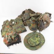 German Flectarn Field Packs, Hat, Shirt