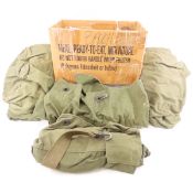 1970's Military MRE Box & 2 Duffle Bags