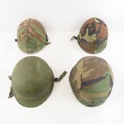 3 Vietnam and 1 Gulf War US Military Helmets
