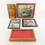 Framed Military Photos, Display Case and More
