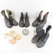 4 Pair Military Combat, Jungle, Dress Boots