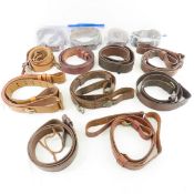 13 Military Leather Slings, Some WWII