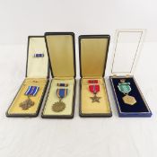 US Military Bronze Star, Air Medal, Flying Cross