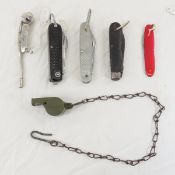 1943 Sheffield Pocket Knife, Bosun Whistle & More