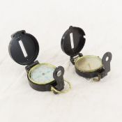 2 Lensatic Compasses- US Army Corps of Engineers