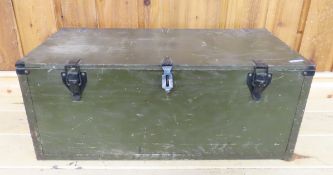 US Wood Military trunk with Insert Tray