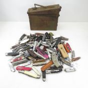 18 pound ammo can of folding pocket knives
