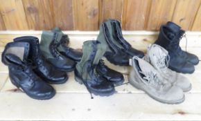 6 Pairs Assorted Military Boots