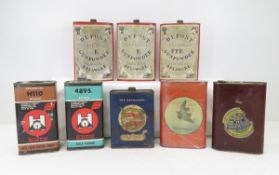 8 Vintage/Antique Gun Powder Tins