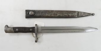 Chile M1895 knife Bayonet with scabbard. Pre WW1