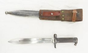 Swedish M1896 Knife Bayonet with Scabbard and Frog