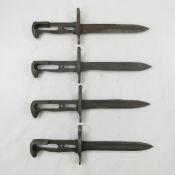 4 ROK (Republic of Korea) US M1 Garand Bayonets