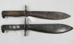 1918 Plumb and 1914 Springfield Armory Bolo Knives