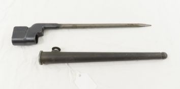 Enfield No 4 MK II Rod Bayonet with Scabbard