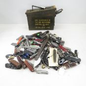 18 pound ammo can of folding pocket knives