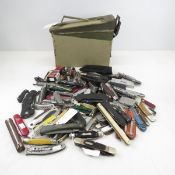 18 pound ammo can of folding pocket knives