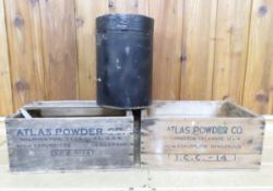 2 Atlas Dynamite Boxes & 1 Hercules Propellant