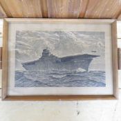 WW2 CV-12 Lithograph Serving Tray