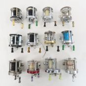 12 Vintage Bait Casting Reels-Langley, Shakespeare
