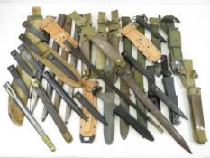 Collection of Military Sheaths and Scabbards