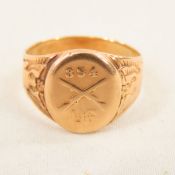 10K Gold 354th Infantry Ring 6.7g size 10