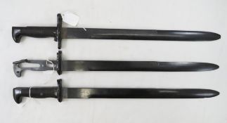 3 - USN Mark 1 Plastic Training Bayonets