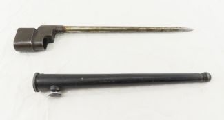 Enfield No 4 MK II Rod Bayonet with Scabbard