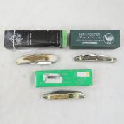 German Stag handled folding pocket knives
