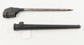 Enfield No 4 MK II Rod Bayonet with Scabbard