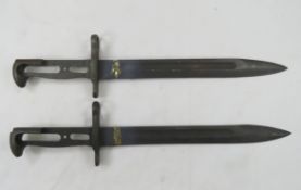 2 Modified M1 Garand Bayonets