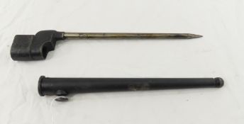 Enfield No 4 MK II Rod Bayonet with Scabbard