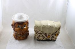 McCoy Covered Wagon Cookie Jar & More