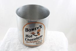 Bowey's Hot Chocolate Black Americana Canister