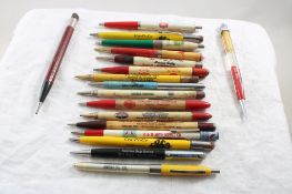 18 Vintage Advertising Pens & Mechanical Pencils