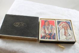 2 Decks Cards Native American Indians Railroad