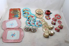 27 Piece Ohio Art, Chein Children's Tin Dishes