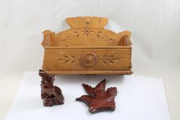 Colonial Wall Hanging Candle Box, Clock Finial
