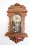 Gingerbread Wall Clock Working w/Original Key