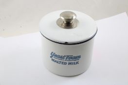 Yeast Foam Malted Milk Enamel Canister with Lid