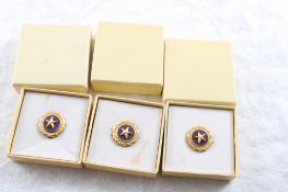 3 Mother's Gold Star Military Pins