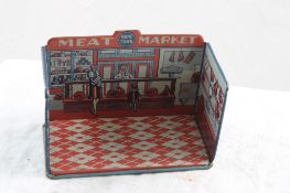 Marx Tin Litho Home Town Meat Market