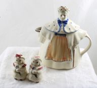 Shawnee Granny Ann Teapot & S&P Shakers