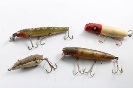 4 Fishing Lures, Creek Chub, Mouse & Others